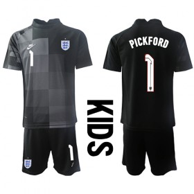 Baby Fußballbekleidung England Jordan Pickford #1 Torwart Heimtrikot WM 2022 Kurzarm (+ kurze hosen)